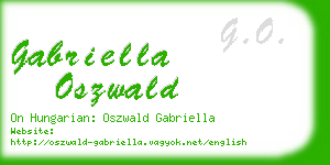 gabriella oszwald business card